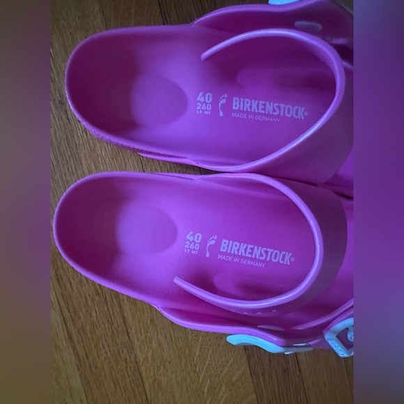 Birkenstock Arizona EVA Sandal in Neon Pink, Size 40 (US 9) NIB - Picture 6 of 8